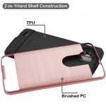 Wholesale ZTE Max XL, ZTE N9560 Armor Hybrid Case (Rose Gold)